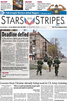 Stars and Stripes - international - April 18th 2022